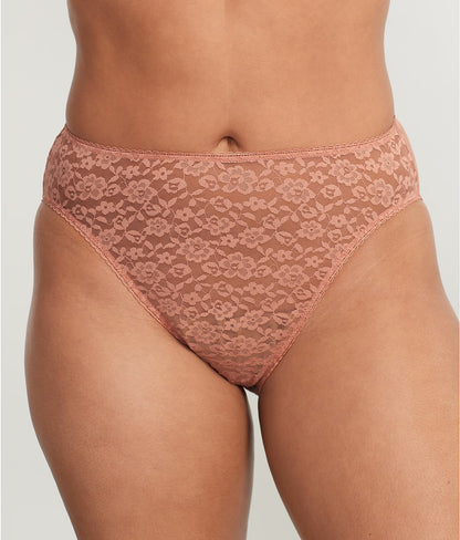 Allover Lace High-Leg Brief