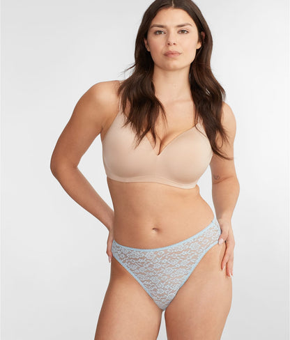 Allover Lace High-Leg Brief