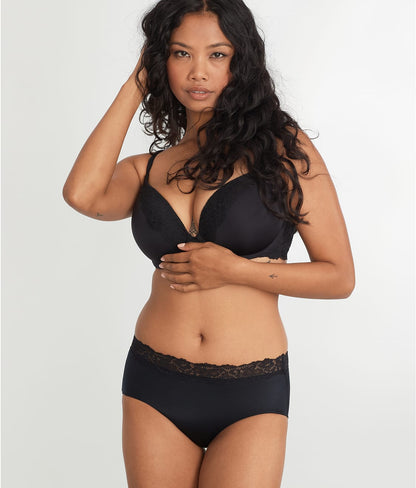 Shine Brief With Lace