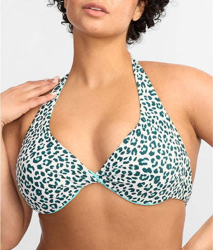 Summer Cheetah Verso Reversible Bikini Top
