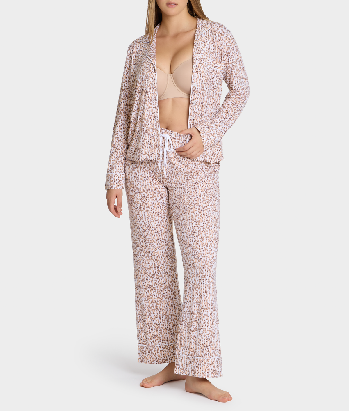 The Cooling Piped Pajama Set