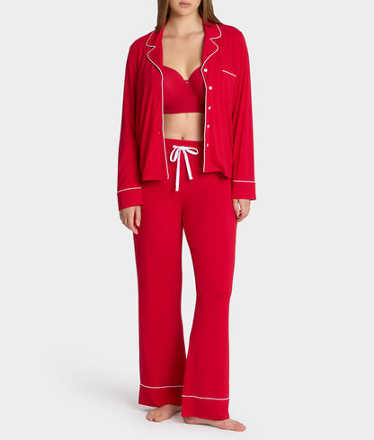 The Cooling Piped Pajama Set