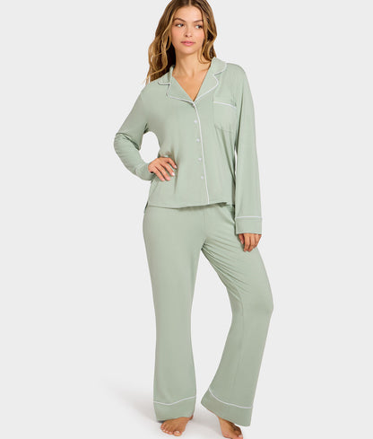 The Cooling Piped Pajama Set