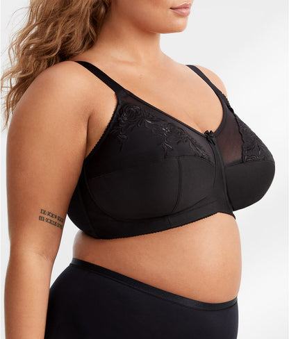 Embroidered Microfiber Wire-Free Bra