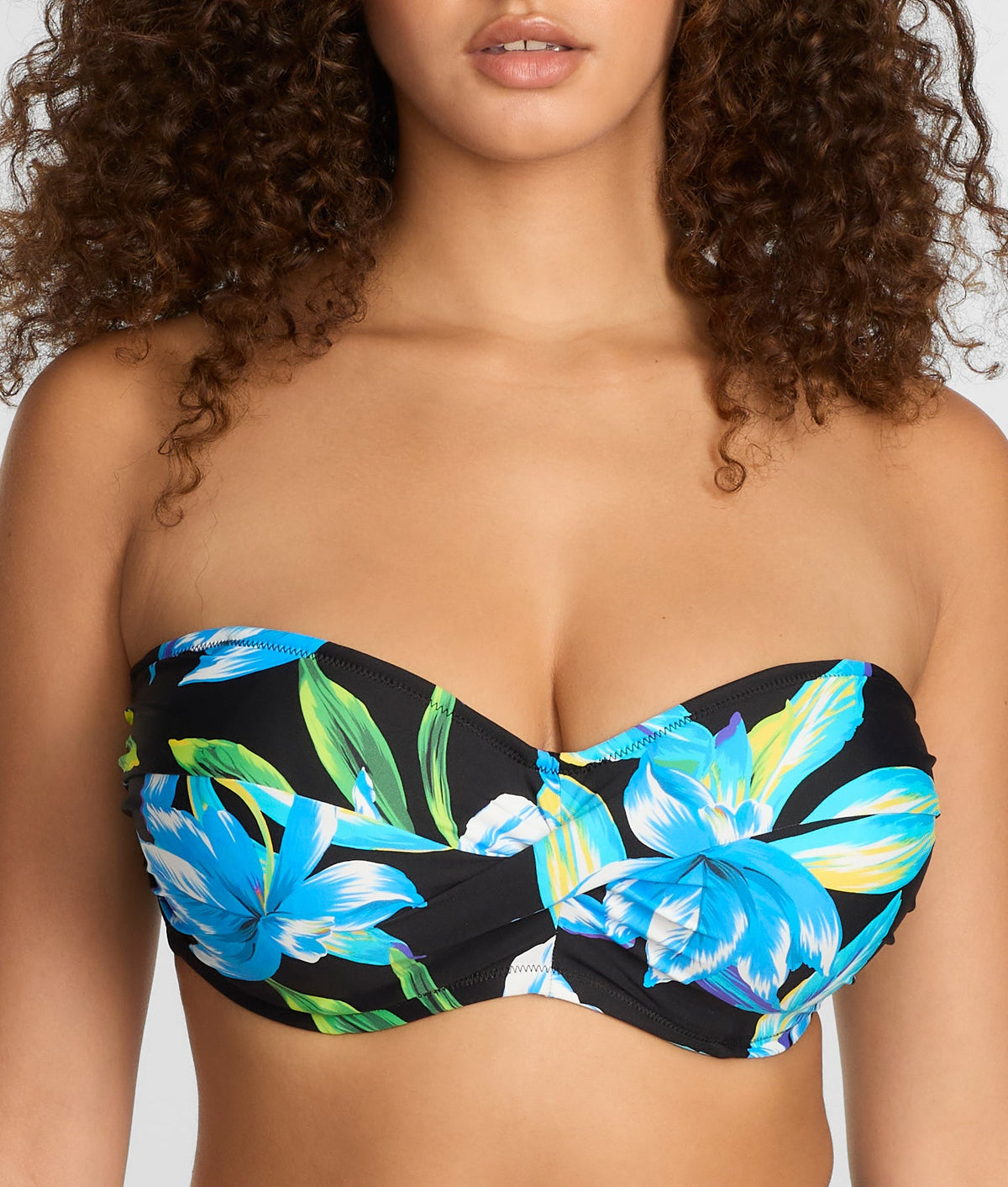 Talm Beach Twist Bandeau Bikini Top