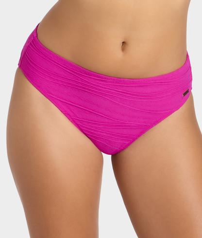 Beach Waves Mid Rise Bikini Bottom