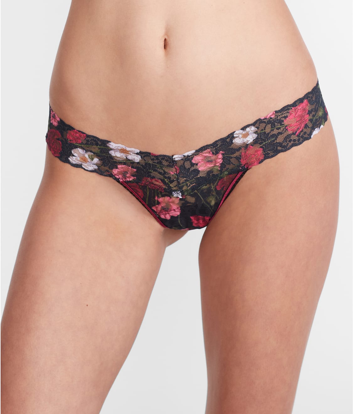 Signature Lace Low Rise Printed Thong