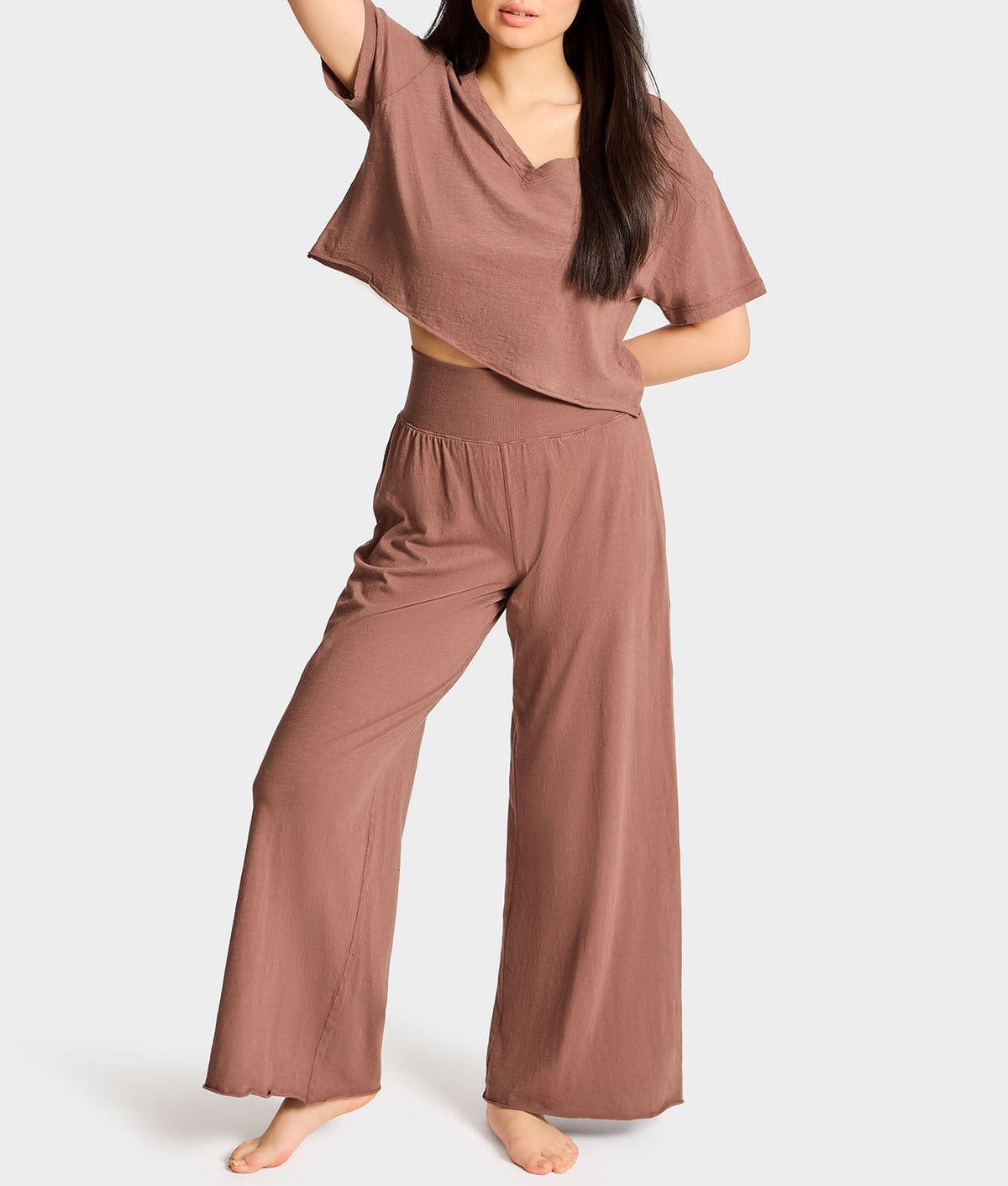B30 V-Neck Crop Jersey Tee