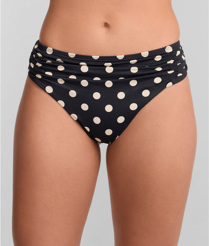 Anya Riva Spot Ruched Classic Bikini Bottom