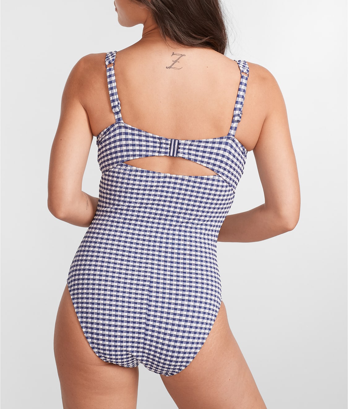 Gingham Paloma Underwire Balcony One-Piece Swimsuit