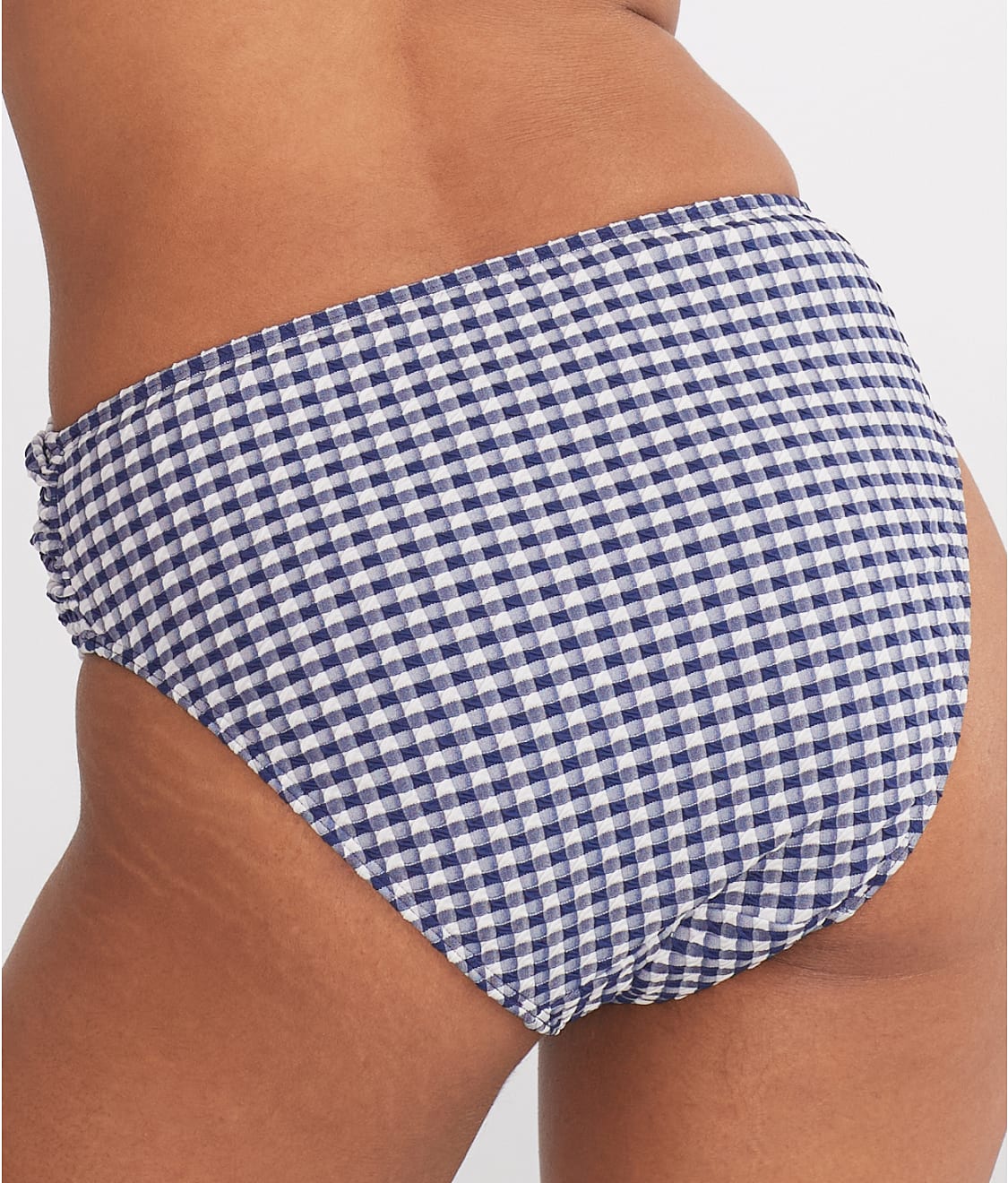 Gingham Midi Gather Bikini Bottom