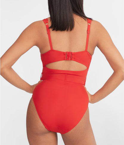 Serene Underwire Belted One-Piece Swimsuit