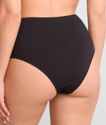 Amalfi Ruched High Waist Cheeky Bikini Bottom