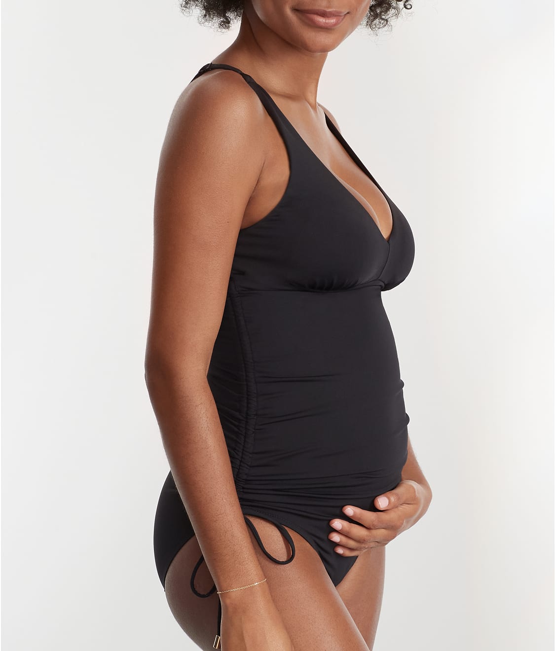 Maternity Adjustable Side Tie One-Piece