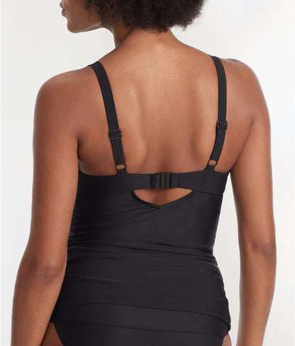 Space Twist Front Wire-Free Tankini Top