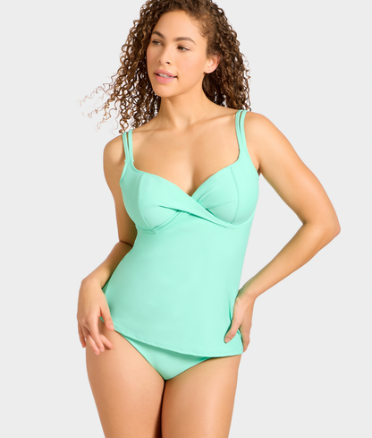 Underwire Wrap Tankini Top
