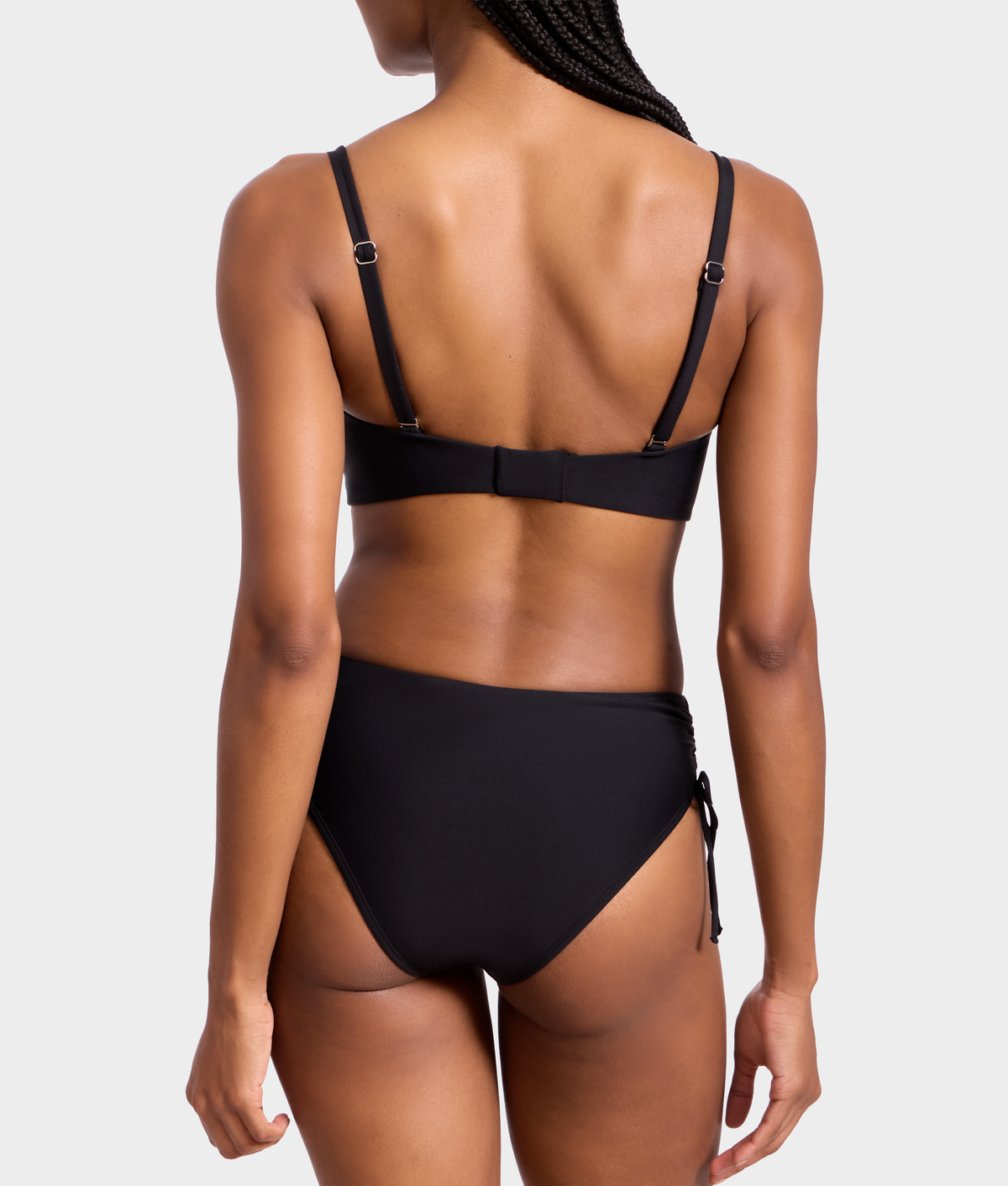Adjustable Shirring Underwire Bikini Top