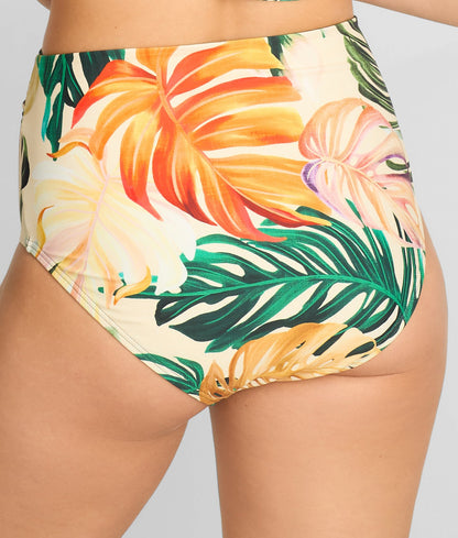 Capri Fold-Over High Waist Bikini Bottom