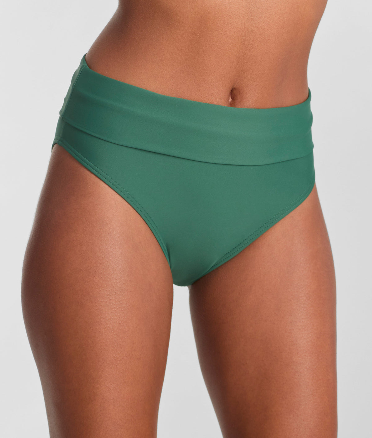 Hannah Fold-Over High-Waist Bikini Bottom