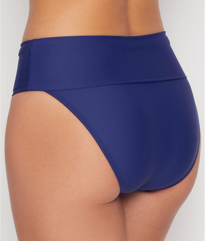 Hannah Fold-Over High-Waist Bikini Bottom