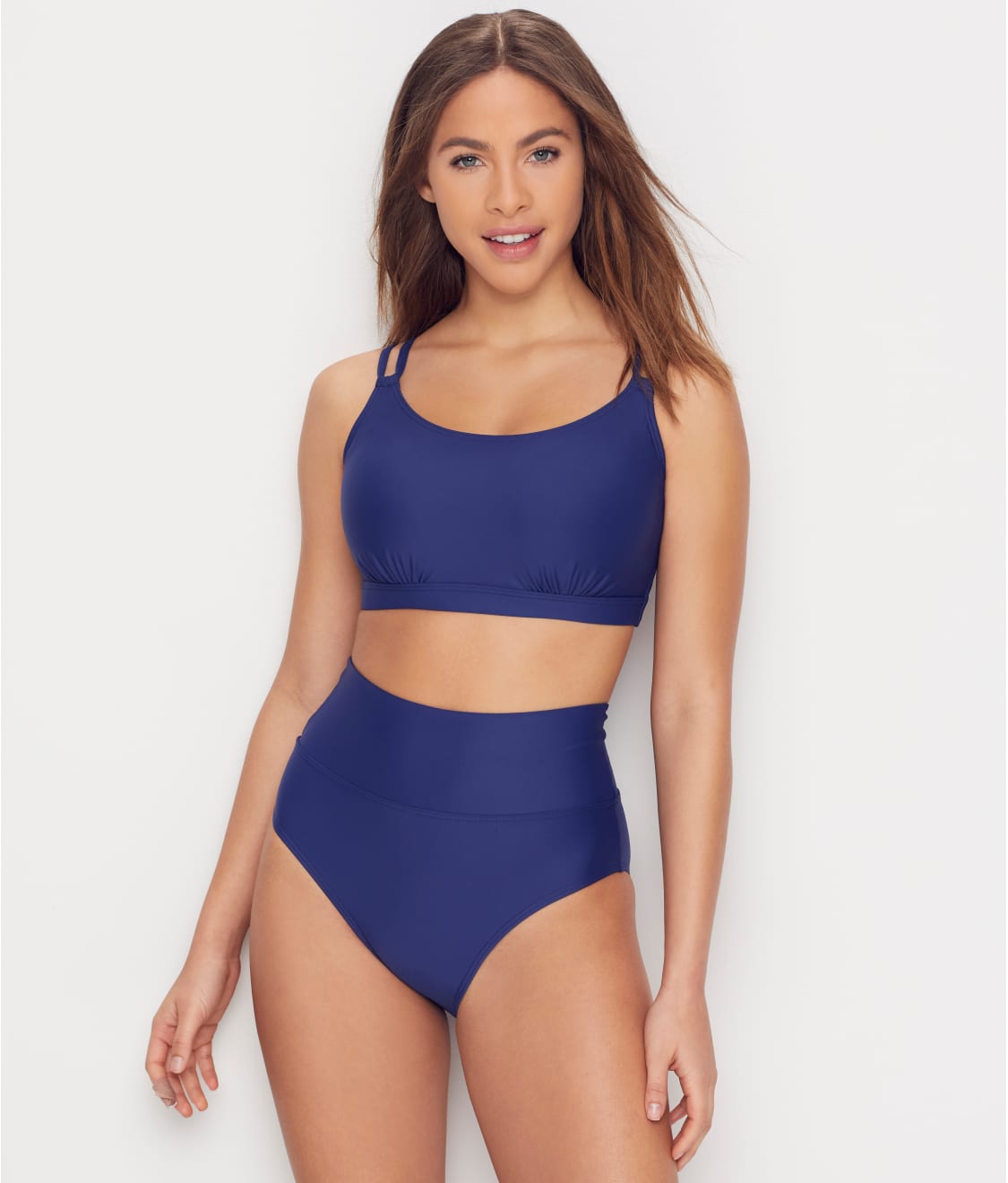 Hannah Fold-Over High-Waist Bikini Bottom
