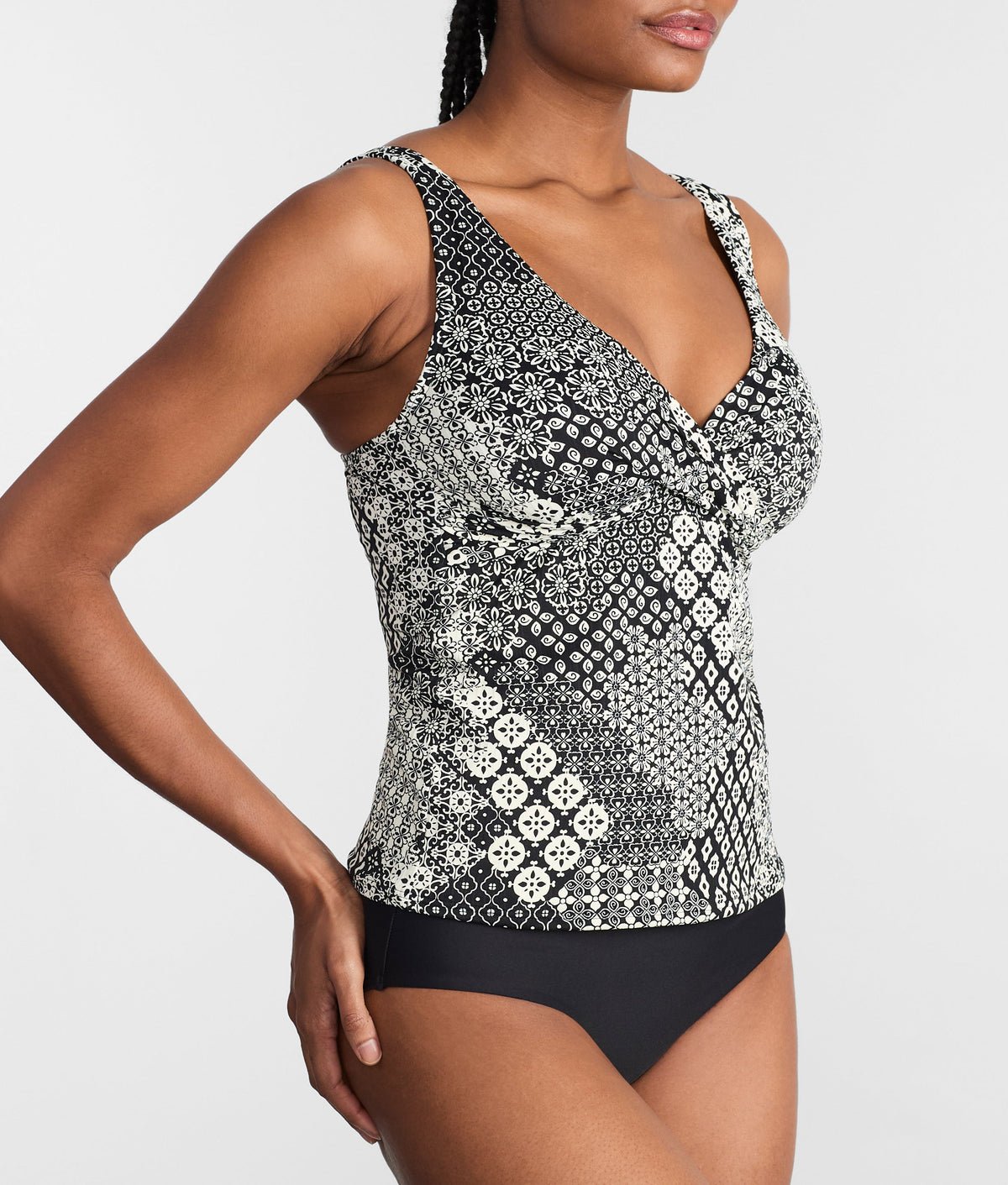 Elsie Underwire Wrap Tankini Top