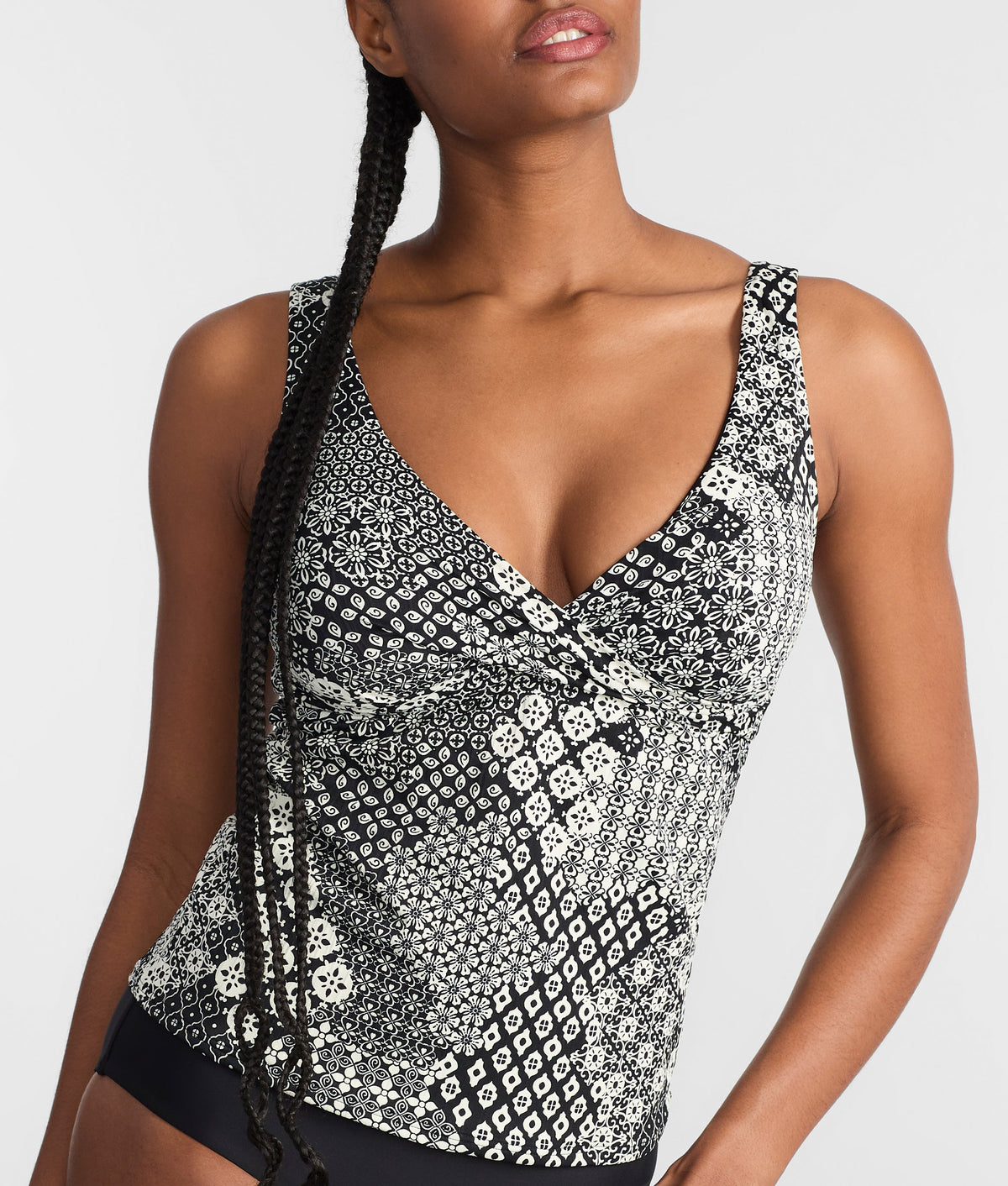 Elsie Underwire Wrap Tankini Top