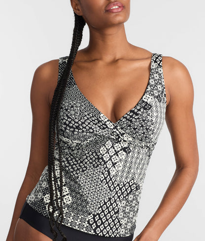 Elsie Underwire Wrap Tankini Top