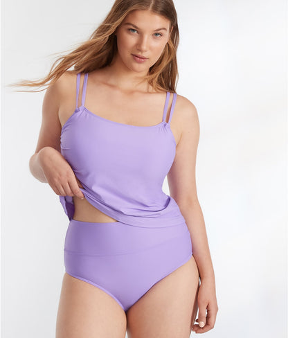 Hannah Fold-Over High-Waist Bikini Bottom