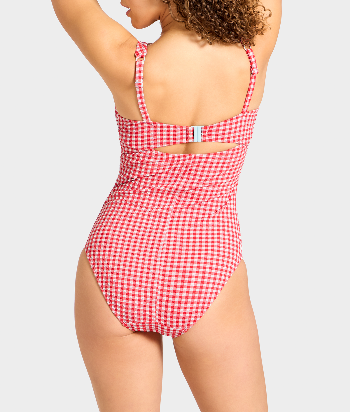Gingham Paloma Underwire Balcony One-Piece Swimsuit