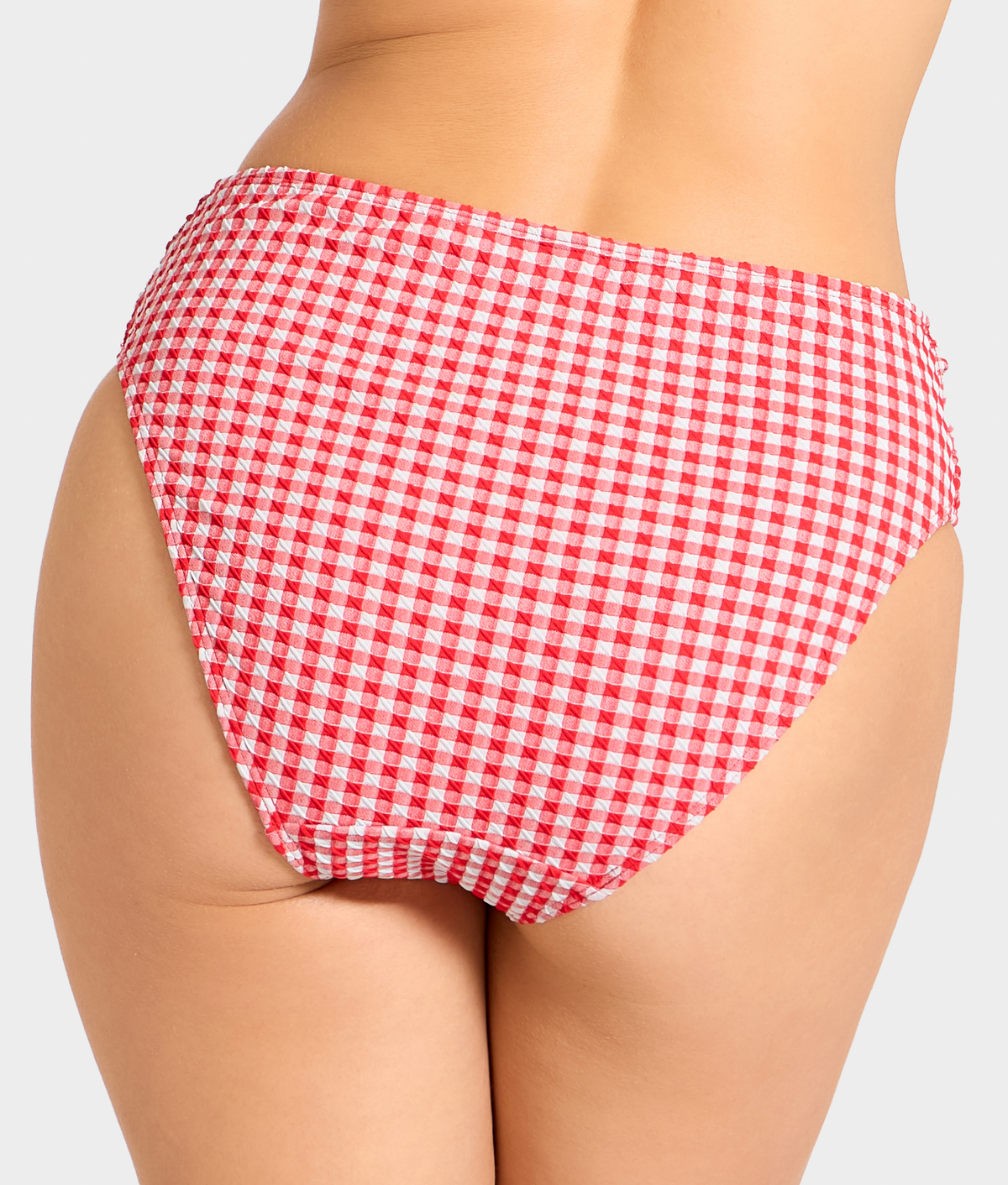 Gingham Midi Gather Bikini Bottom