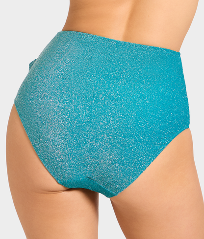 Sparkle High-Waist Bikini Bottom