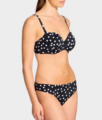 Polka Dot Scarlett Bandeau Bikini Top