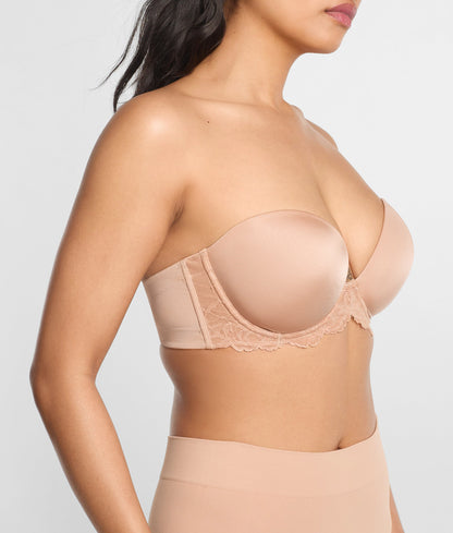 Self-Assured Push-Up Strapless Bra