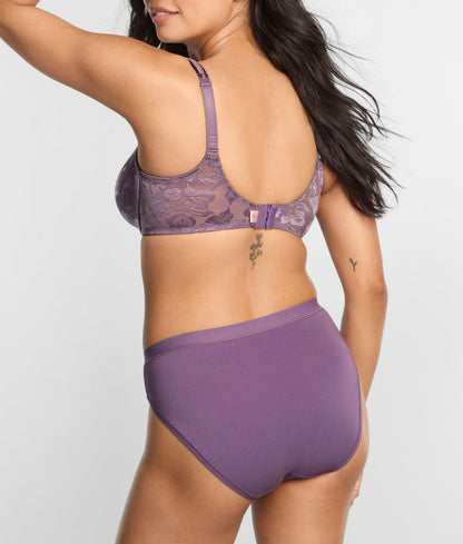 Understated Cotton Hi-Cut Brief